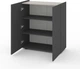 Комод Metkas Home B019 800x350х920 ЛДСП Антрацит-Кашемир (MB019-AK) - изображение 2