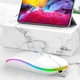 Беспроводная мышь Bluetooth + USB адаптер 2.4Ghz с RGB подсветкой, оптическая, аккумуляторная, белая - изображение 7