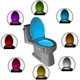 Автономная цветная LED подсветка Light Bowl Toilet Led для унитаза с датчиком движения и света 8 цветов - изображение 3