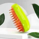 Расческа с паром для кошек и собак Cat Steam Brush, щетка для груминга с массажем и аккумулятором - изображение 5