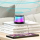 Миниатюрная портативная Bluetooth колонка с влагозащитой, эффектной синей и фиолетовой подсветкой - изображение 4