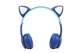 Детские беспроводные Bluetooth наушники Cat Y47 с кошачьими светящимися LED ушками и микрофоном - изображение 1