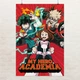 Постер Моя геройская академия, Boku no Hero Academia, аниме, A3 42×28 см (id7332) - изображение 1