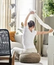 Пуф, бежевий, 45 см IKEA SANDARED 003.853.14 - изображение 3