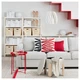 Пуф, з місцем для зберігання бежевий IKEA FÖRLUNDA 305.527.64 - зображення 4