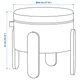 Пуф, з місцем для зберігання сірий IKEA FÖRLUNDA 605.702.43 - зображення 7
