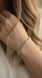 Браслет жіночий срібний Xuping Jewelry з сердечками та цирконами медична сталь 17.5-19.5см - изображение 2