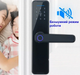 Умный дверной замок SMART TUYA AND 5323 черный, Электронный кодовый замок с отпечатком пальца, паролем 57998 - изображение 4