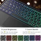 Чехол-клавиатура Nanhent QWERTY для Tab S10 RGB трекпад - изображение 5