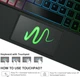 Чехол-клавиатура Nanhent QWERTY для Tab S10 RGB трекпад - изображение 6