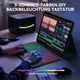 Чохол-клавіатура Earto для iPad Air 13 / iPad Pro 12.9 Чорний QWERTZ 3-зонне підсвічування 7 кольорів та тачпад - зображення 3