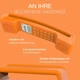 Телефон Alcatel ePure Iconic помаранчевий бездротовий великий дисплей - зображення 7