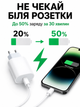 Комплект быстрой зарядки 25W для телефона Apple iPhone type-c to lightning 7 8 X 11 12 13 14 pro max plus mini iPad адаптер сетевое зарядное устройство блок тайпси лайтнинг usb-c power adapter быстрая зарядка айфон айпад кабель лайтинг тайп-с 1м - изображение 2