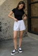 Шорты Женские Стаф Белые Спортивные Staff On White S (394151) - изображение 1