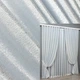 Комплект штор (2шт. 1х2,75м.) из ткани софт Вензель. Цвет холодный белый. Код 2042ш 31-0048 - изображение 1