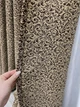 Комплект штор (2шт. 1х2,75м.) из ткани софт Вензель. Цвет шоколадный с бежевым. Код 2043ш(А) 31-0039 - изображение 7