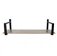 Полка навесная Бальса Vitan Черный/Дуб античный (металл/ламинированная ДСП) (4010068) - изображение 2