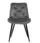 Стул для кухни M-48 Vetro Mebel Черный/Серый (металл/ткань велюр) (M-48-grey-velvet/black) - изображение 4