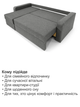 Диван угловой Париж 235×150 см, серый - изображение 7