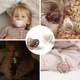 Пустушка анатомічна силіконова (18 міс.+)(біла/коричнева) "BabyOno" - изображение 5