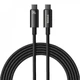 Кабель Baseus Tungsten Gold Fast Charging Type-C to Type-C 240W (3m), Черный - изображение 1
