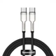Кабель Baseus Cafule Metal Type-C to Type-C 100W (1m), Черный - изображение 1