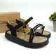 Черные босоножки для девочки со стразами Clibee (AC692-1 black) Размер 34, 21.5 см - изображение 1