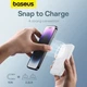 Повербанк Baseus Magnetic Mini Wireless Fast Charge 5000 mAh 20W MagSafe, білий - зображення 5