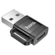 Переходник Hoco UA31D USB male to Type-C female USB2.0 adapter, черный - изображение 3