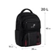 Рюкзак школьный для подростка Kite Education Teens Dankai, для мальчиков, черный (K26-2594M-2) - изображение 11