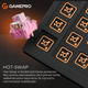 Клавиатура проводная GamePro MK160 V2 Warden QLAB Sakura Linear RGB USB Black (MK160-V2-B-QS) - изображение 16