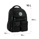 Рюкзак школьный для подростка GoPack Education, для мальчиков, чёрный (GO26-183M-3) - изображение 6