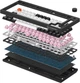 Клавиатура проводная GamePro MK160 V2 Warden QLAB Sakura Linear RGB USB Black (MK160-V2-B-QS) - изображение 8