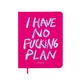 Планер Orner I have no fucking plan, розовый (orner-3267) - изображение 1