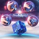 Магический кубик с бесконечными вариантами, куб антистресс CRAZY CUBE голубая пластиковая игрушка - изображение 2