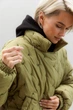 Жіноча тепла демісезонна oversize куртка-сорочка з плащівки Seventeen XXL-3XL Зелений (2000000183602) - изображение 5
