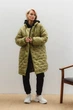 Жіноча тепла демісезонна oversize куртка-сорочка з плащівки Seventeen XXL-3XL Зелений (2000000183602) - изображение 7