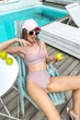 Жіночий стильний роздільний купальник з трикотажу Seventeen S-M Рожевий (2000000167541) - изображение 6