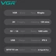 Електробритва VGR V-362 Blue акумуляторна - чоловічий шейвер IPX6 для сухого та вологого гоління, тример, USB, 7500 об/хв - зображення 4