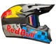 Кросовий шолом ендуро Red Bull з окулярами рукавицями та підшлемником - изображение 2