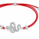 Браслет на нитці шамбола Змія Silver Style 15-20 р. (80434.26.10 sku:2300104305017) - зображення 2