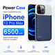 Чехол-зарядка Power Case для iPhone 13 Pro Max (6500 mAh) Blue - изображение 2