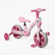 Велосипед-трансформер детский Best Trike JM-1071-9 колеса Ø10"/PU/рама сталь/вспомогательные колеса/съемные педали/подсветки/ музыка от 3-х до 6-ти лет Розовый (i7-193678) - изображение 2