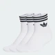 Три пары носков 3-Stripes Ankle Socks adidas JV7435 (40-42) белый (4068807895690) - изображение 1