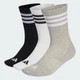 Три пары носков 3-STRIPES CUSHIONED SPORTSWEAR CREW adidas KC9640 (40-42) серый (4068821157125) - изображение 1