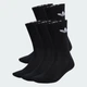Шість пар шкарпеток Trefoil Cushion Crew adidas IJ5618 (31-33) чорний (4066759856899) - зображення 2