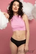 Трусики-слип бесшовные ультратонкие Julimex Mousse Classic XS/S Черный - изображение 2