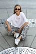 Футболка с надписью L-XL. Белый - изображение 5
