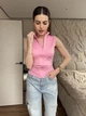 Кофта женская на молнии розового цвета 38427 42 - изображение 1