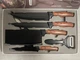 Набор кухонных ножей 6 в 1 с антипригарным покрытием в подарочной коробке - изображение 4